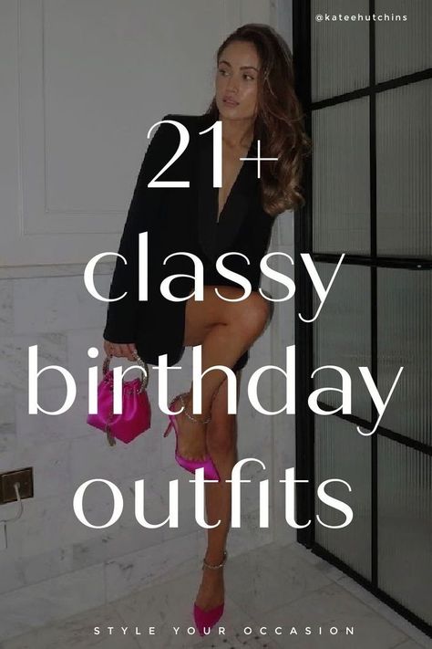 21+ Trendy Outfits For Birthday: Looking for cute birthday outfit ideas and inspiration? You’ll love this list of pretty outfits for women with looks for your 18th, 21st, 30’s, and beyond! These trending fits work from summer to winter and have the perfect bday aesthetic. Chic Party Outfit Classy, Trendy Outfits For Birthday, Fashion Outfits For Birthday, Birthday Outfit Ideas For Women Classy, 29th Birthday Party Ideas, Pretty Birthday Outfits, Outfits For Birthday Party, Classy Birthday Outfits, Cute Birthday Outfit Ideas