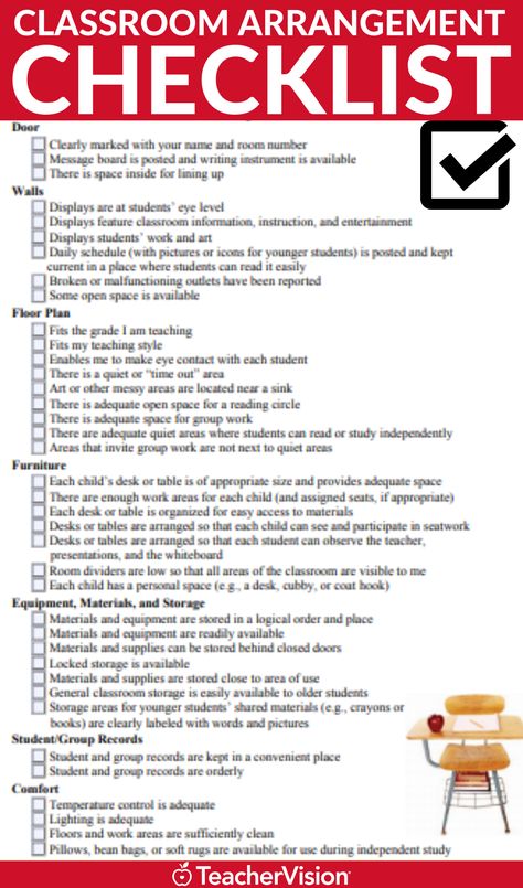 Your classroom set up for elementary, middle, and high school is important! This free classroom checklist will help you in setting up your classroom for new teachers and veteran teachers looking for classroom organization ideas. Stay on track with your classroom organization with this fantastic teacher resource. Click here for your free printable checklist. #teacherresource #classroomorganization #backtoschool New Teacher Checklist, Business Startup Checklist, Floor Plan Furniture, Classroom Checklist, Startup Checklist, Classroom Prep, Teacher Checklist, Plan Furniture, Classroom Arrangement