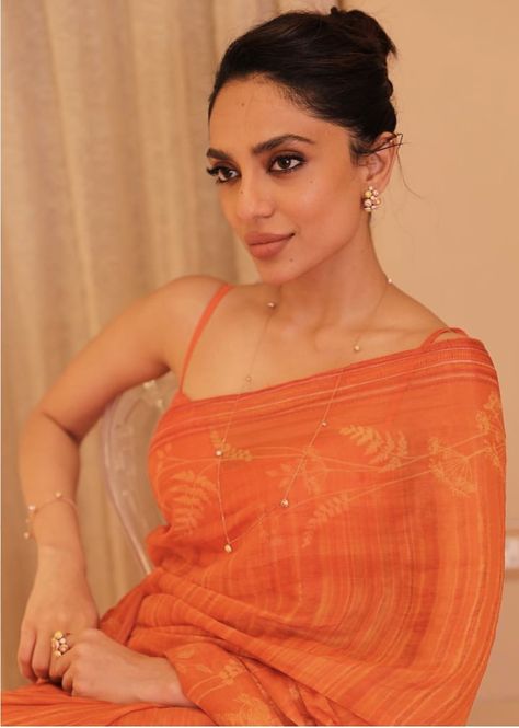 Celebrity Clothing, Indian Sari Dress, Orange Saree, Fashionable Saree Blouse Designs, Indian Designer Suits, Fancy Sarees Party Wear, Anita Dongre, Indian Saree Blouse, Desi Fashion Casual