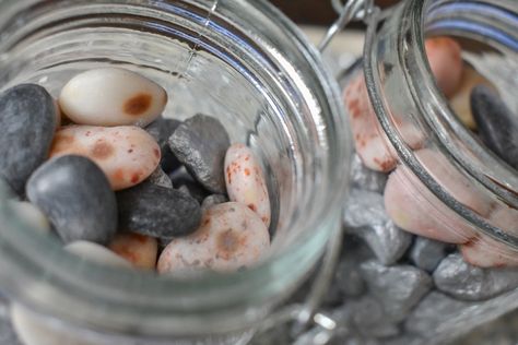 3 Rock Collection Display Ideas (How To Display Your Rock and Mineral Collection!) Outdoor Rock Collection, Rocks In A Jar, Rock Collection Display Ideas, Drinking Pickle Juice, Jeremy Wright, Collection Display Ideas, Rock Collection Display, Candle On The Water, Rock Display