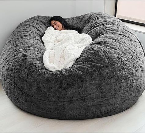 Bean Bag Chair Cover for Kids Adults(Cover Only,No Filler),Big Round Soft Fluffy PV Velvet Washable Lazy Sofa Bed Cover for Adults,Living Room Bedroom Furniture Outside Cover (Gray, 6FT)

#homedesign #homedecor #housedesign #housedecor #room #roomdecor #roomdesign #interior #design #home #house #furniture #decor #bedroom #kitchen #livingroom Tatami Futon, Bedroom Redecorating, Giant Bean Bag, Big Bean Bags, Faux Fur Bean Bag, Fur Bean Bag, Pouf Design, Giant Bean Bags, Easy Room Decor