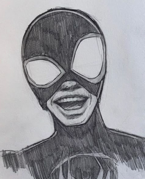 Draw Miles Morales, Miles Morales Sketch, Spiderman Sketches, Easy Graffiti Drawings, Drawing Superheroes, Spiderman Drawing, Spiderman Art Sketch, Naruto Sketch Drawing, Drawing Cartoon Faces