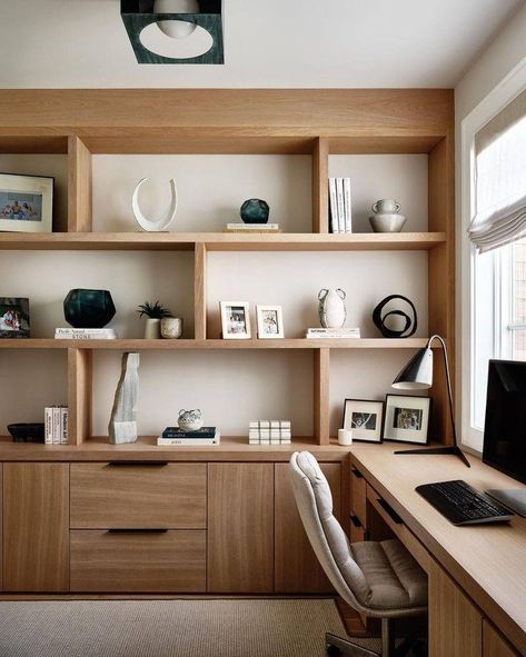 Get Inspired: Cozy Home Office Ideas You'll Love - Curbly Home Study Rooms, Home Office Makeover, Office Built Ins, Modern Home Offices, Cozy Home Office, Small Home Offices, Guest Room Office, Home Office Ideas, Office Makeover