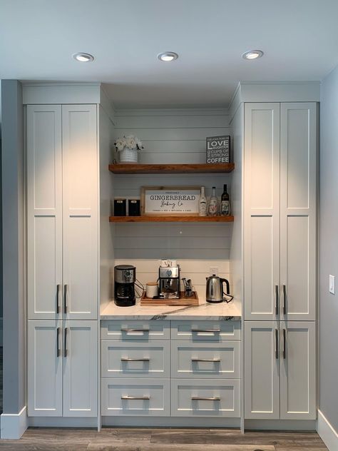 Whole wall. Pantry/refrigerator, counter, washer/dryer. Kitchen Cabinet Wall, Wall Pantry, Remodel Checklist, No Pantry Solutions, Kitchen Cabinets Ideas, Ideas Cocina, Built In Pantry, Pantry Remodel, Pantry Wall