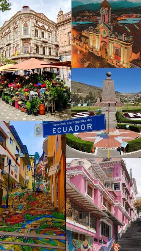 Travel Aesthetic South America, Ecuador Aesthetic Wallpaper, Backpacking South America Aesthetic, South America Travel Aesthetic, America Latina Aesthetic, Ecuador Wallpaper, Ecuador Architecture, South America Aesthetic, Gap Year Bucket List