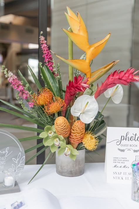 Tropical Wedding Arch, Wedding Floral Arch, Filipiniana Wedding, Wedding Color Palette Summer, Floral Arch Wedding, Outdoor Summer Wedding, Summer Wedding Flowers, Tropical Beach Wedding, Tropical Wedding Flowers