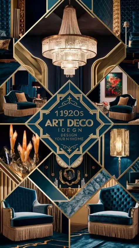 Art Deco Set Design, 1920s Set Design, Dark Art Deco Bedroom, Art Noveau Interiores, Gatsby Bedroom, 20s Interior Design, 1920 Glam, Art Deco Hotel Room, Art Deco Bar Design