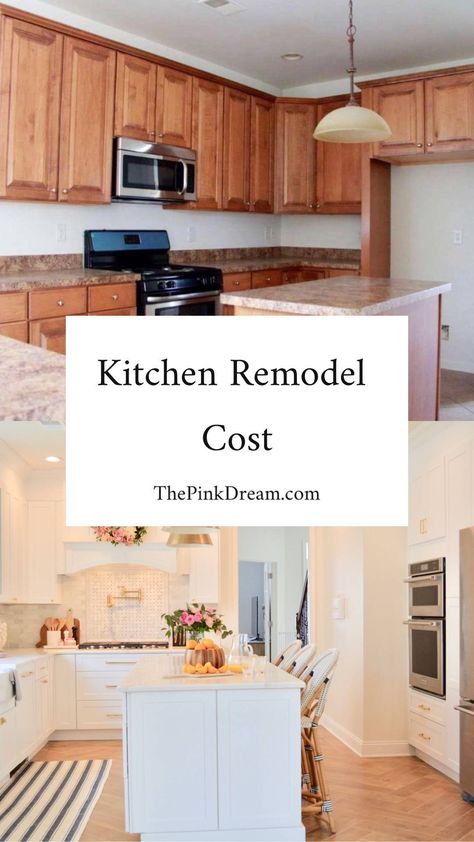 Kitchen Renovation Before And After, Average Kitchen Remodel Cost, Kitchen Renovation Cost, Home Renovation Costs, Full Kitchen Remodel, Ikea Kitchen Remodel, Kitchen Cost, Classic White Kitchen, Kitchen Remodel Cost