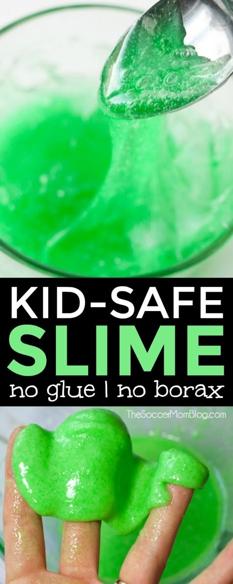 Slime Without Glue Recipe, Safe Slime Recipe, Make Slime For Kids, Make Slime Without Glue, Glue Recipe, Slime Without Glue, Edible Slime Recipe, Homemade Slime Recipe, Unicorn Ideas