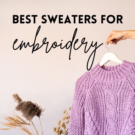 Knit Sweater Embroidery Diy, Hand Embroidery Sweater Diy, Chunky Embroidery Sweater, Sweatshirt Hand Embroidery Ideas, Diy Embroidered Sweater, Sweater Embroidery Diy, Embroidery Craft Ideas, Yarn Embroidery On Sweater, Embroidery On Sweaters