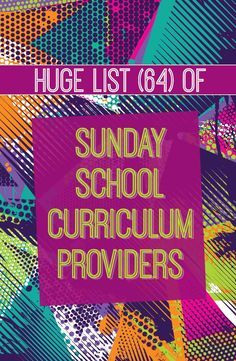 Huge list of every major Sunday School curriculum provider, PLUS links to sample lessons, pricing info, and more #sundayschool #curriculum Sunday School Curriculum Free, Kids Bible Study Lessons, Free Sunday School Lessons, Jam Ideas, Kids Programs, Kids Bible Study, Childrens Ministry Curriculum, Sunday School Curriculum, Children Ministry