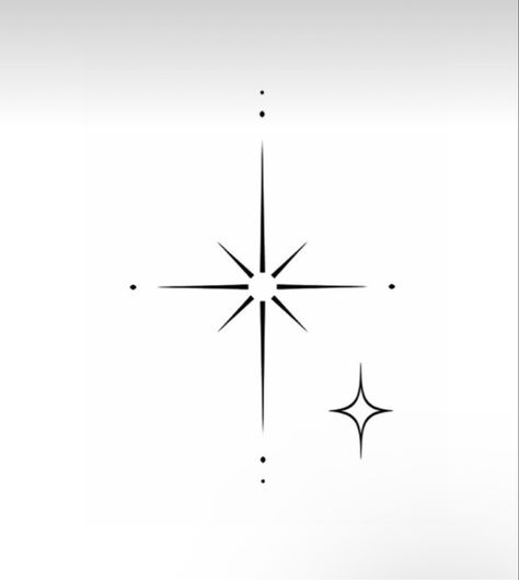 Twinkle Tattoo Design, Minimal Star Tattoo, Star Tattoo Stencil, Star Constellation Tattoo, Batman Tattoo, Cute Little Tattoos, Constellation Tattoos, Hand Poke, 1 Tattoo