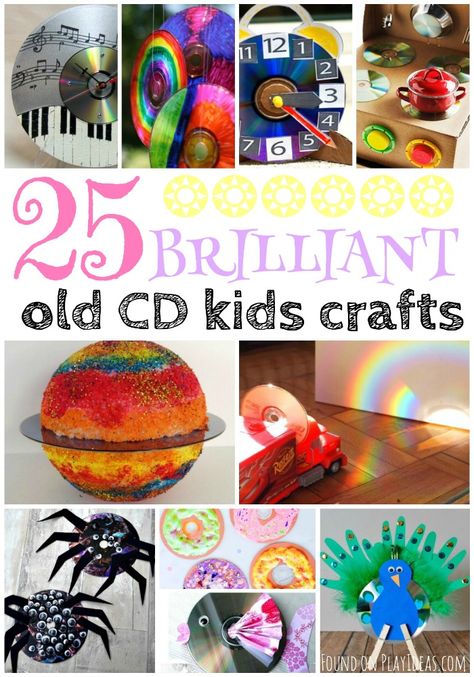 These recycled cd crafts for kids are brilliant! Cd Crafts For Kids, Dvd Crafts, Crafts With Cds, Cd Recycle, Recycled Cd Crafts, Sport Themed Crafts, Old Cd Crafts, Cd Craft, Science Experience