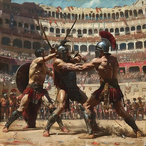 Roman Gladiator Art, Men Post Idea, Roman Empire Art, Roman Empire Aesthetic, Gaul Warrior, Documentary Aesthetic, Ancient Rome Gladiators, Warrior Culture, Gamer Outfit