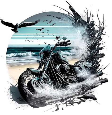 Harley Davidson Artwork, Image Moto, Biker Art, Art Moto, Motorcycle Art, Beautiful Dark Art, Bike Art, Bike Design, Malbec