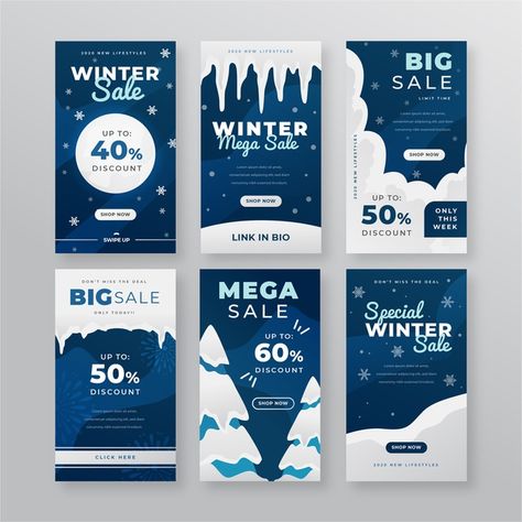 Winter Flyer Design, Winter Banner Design, Winter Promotion Design, Winter Email Design, Winter Design Graphic, Winter Sale Design, Winter Ads, Winter Graphic Design, Clearance Sale Poster