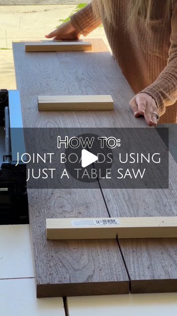 How To Join Wood Boards Together, Types Of Wood Joints, Woodworking At Home, Plywood Diy, Table Saws, Table Saw Jigs, Handyman Projects, Diy Table Saw, Easy Wood Projects