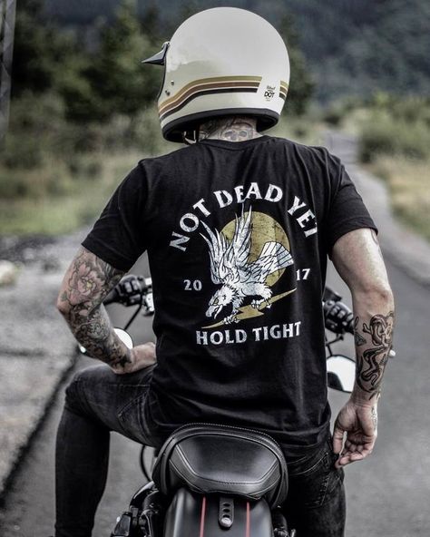 10 of the Best Men’s T-Shirt Brands | The Coolector Old School Tattoos, Design Jeans, Design Jersey, Creative Shirts, Biker T Shirts, Best Mens Fashion, Motorcycle Tshirts, Style Advice, Moto Style