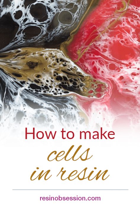 How to get cells in resin - Create cells in resin paintings - Resin Obsession Unique Resin Ideas To Sell, Epoxy Technique, Resin Videos, Resin Tips, Resin Paintings, Resin Pouring, Resin Arts, Epoxy Resin Molds, Molds For Resin