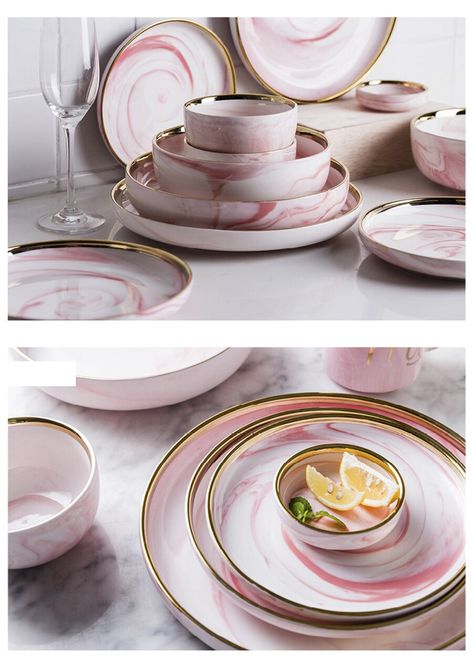 Tableware Photography, Dishes Sets, Assiette Design, Nomer Wa, Ceramic Plate Set, Crockery Design, Salad Dinner, Pink Plates, Purple Kitchen