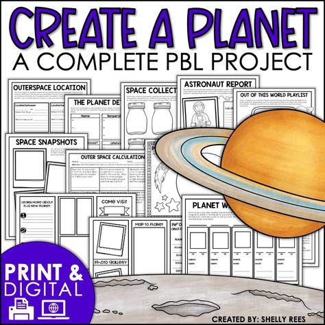 Unlock a world of creativity in your upper elementary classroom with these 12 engaging Project-Based Learning examples! From create a planet to design a haunted house to historical time capsules, these hands-on PBL activities foster critical thinking and collaboration. Perfect ideas for project based learning activities and ideas for homeschool, 3rd grade, 4th grade, 5th grade, 6th grade, and middle school. Includes a FREE printable lemonade stand project that uses math and language arts ... Homeschool 3rd Grade, Create Your Own Planet, Wildflower Classroom, Project Based Learning Middle School, Ideas For Project, Project Based Learning Kindergarten, Project Based Learning Math, Pbl Projects, Planet Project