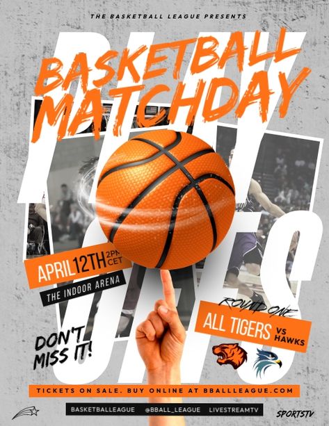 Fun Day Poster Design, Sports Event Flyer, Sports Graphic Design Basketball, Basketball Graphic Design Poster, College Basketball Graphic Design, Basketball Flyer Design, Basketball Social Media Design, Basketball League Poster, Sports Tournament Poster