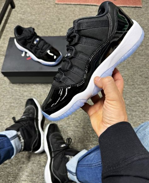 Jordan 11 Space Jam, Aj 11, Air Jordan Low, Jordan Low, Air Jordan 11 Low, Jordan 11 Low, Jordan Model, Purple Accents, Space Jam