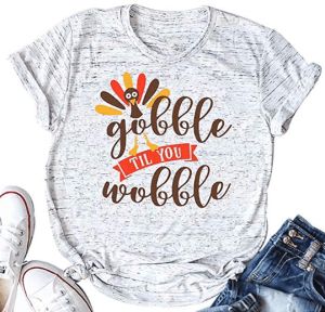 Cute Thanksgiving Shirts on Amazon - Protecting Your Pennies Turkey Print, Gobble Til You Wobble, Funny Thanksgiving Shirts, Thanksgiving Tee, Casual Shirt Women, Thanksgiving Shirt, Estilo Chic, Funny Thanksgiving, Thanksgiving Shirts