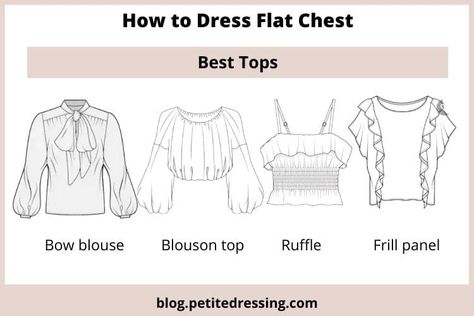 21 Best Ways to Dress Flat Chest Best Tops For Flat Chest, Outfit Ideas Flat Chest, Top For Small Bust, Neckline For Flat Chested, Outfit For Flat Chested, Flat Chested Fashion Outfits Classy, Best Tops For Small Bust, Outfit Ideas For Flat Chested Women, Shirts For Small Chest