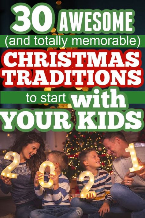 Fun Christmas Traditions for kids to start in 2021! Make the holidays memorable for your family with these fun ways to celebrate Christmas as a family. Your kids will look forward to doing these chrsitmas activities each year! These christmas tradition ideas for kids will inspire you. Christmas Eve Ideas For Family, Christmas Eve Family Ideas, Christmas Eve Ideas For Kids, Christmas Traditions Kids, Christmas Activities For Families, Craft Recipes, Holiday Traditions Family, Christmas Eve Traditions, Traditions To Start