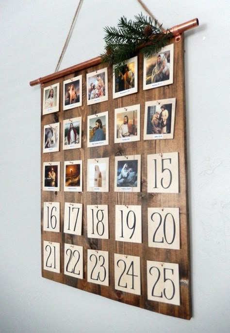 Christ Centered Advent Calendar, Jul Diy, Calendar Advent, Advent Calenders, Diy Calendar, Simple Christmas Decor, Diy Advent Calendar, Navidad Diy, Christmas Advent Calendar