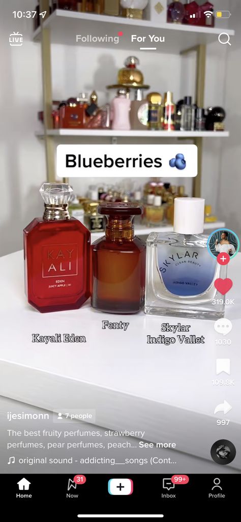 Blueberry Perfume, Best Womens Perfume, Strawberry Perfume, Seductive Perfume, Perfumes For Women, Fragrances Perfume Woman, Perfume Collection Fragrance, Shower Skin Care, Perfume Scents