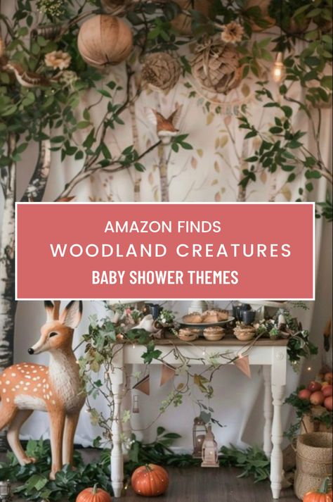 Woodland Baby Shower Theme 🦌🍼💕  

#love #photooftheday #beautiful

#showerdesign #babyshowergifts #babyshowerthemes #woodland #shopping #shop #amazon #amazondeals #amazonshopping #shopping #pregnant #pregnantlife #pregnancy #aesthetic #party #partydecorideas Woods Theme Baby Shower Ideas, Nature Theme Baby Shower Ideas, Woodland Baby Shower Theme Girl, Wilderness Baby Shower Ideas, Winter Forest Baby Shower Theme, Woodland Creatures Baby Shower Ideas, Forest Baby Shower Theme, Woodlands Baby Shower, Woodland Baby Shower Theme Decorations