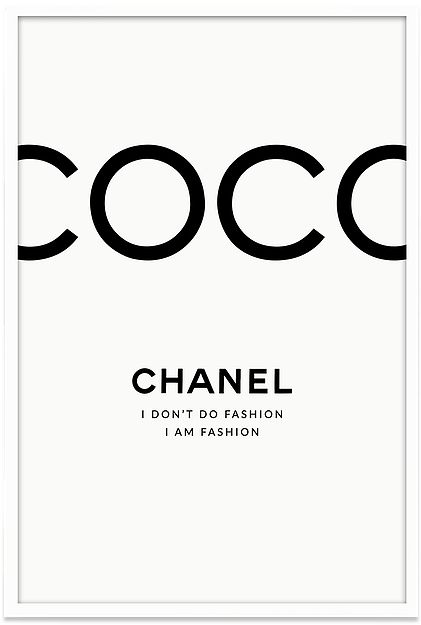 Chanel Decoration, Coco Chanel Poster, Luxe Logo, Chanel Poster, Chanel Wall Art, Illustrations Fashion, Chanel Quotes, Chanel Print, Coco Chanel Quotes