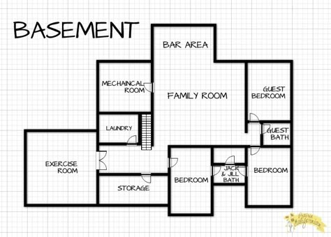 Bloxburg Basement Layout Ideas, Bedrooms In Basement Floor Plan, Basement House Bloxburg, Bloxburg House Layouts Basement, Bloxburg House Layouts With Basement, Cute Minecraft Basement Ideas, Basement Ideas Sims 4, Bloxburg House Ideas Basement, Finished Basement Ideas Layout Floor Plans