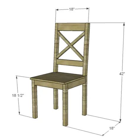 Simple Wooden Chair Plans, Diy Wood Chairs Dining Rooms, Diy Kitchen Table Chairs, Chair Height Guide, Diy Farmhouse Dining Chairs, Diy Table Chairs, Diy Farmhouse Chairs Dining Rooms, Diy Farmhouse Chairs, Diy Wood Dining Chairs