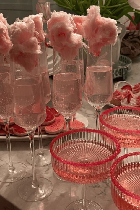 20 Gorgeous Galentines Party Decor Ideas Birthday Inspo Party Ideas, 20th Birthday Pink Theme, Pink Theme Bday Party, Barbie New Years Eve Party, Sweet 16 Drink Ideas, Pink Themed Drinks, Bring A Cocktail Party, 21 Birthday Pink Theme, Pink Bday Aesthetic