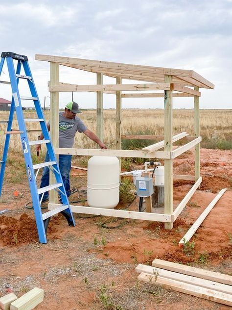 Well Pump House, Water Well House, Well Pump Cover, Generator Shed, Storing Garden Tools, Prairie Farmhouse, Well House, Small Backyards, Roof Edge