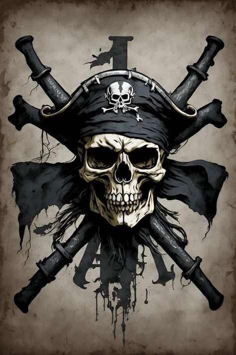 Tattoo Crane, Motocykle Harley Davidson, Pirate Skull Tattoos, Pirate Ship Tattoos, Pirate Ship Art, Kaptan Jack Sparrow, Pirate Tattoo, Pirates Life, Skull Art Drawing