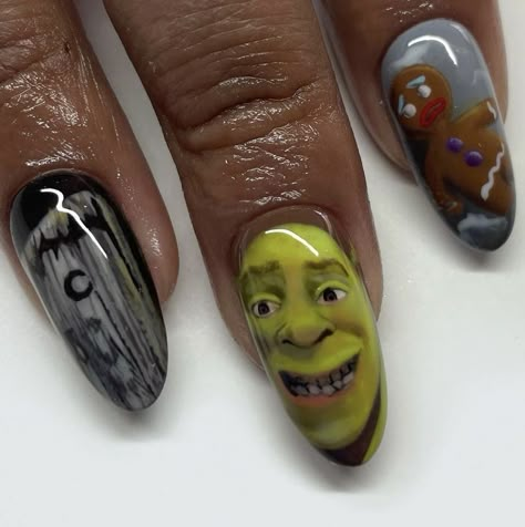 Ugly Nails, Cute Easy Nail Designs, Scary Nails, Fail Nails, Do You Know The Muffin Man, Bad Nails, Crazy Nail Designs, The Muffin Man, Crazy Nail Art