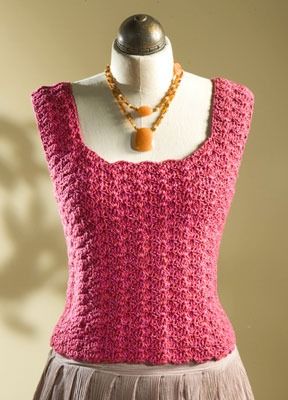 How to Crochet a Tank Top with Shell Stitch - dummies Crochet Tank Tops, Gilet Crochet, Tank Top Pattern, Crochet Wearables, Mode Crochet, Crochet Ladies Tops, Pixel Crochet, Crochet Tops Free Patterns, Shell Stitch