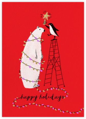 Holiday cards - online at Paperless Post Christmas Card Illustration, Christmas Phone Wallpaper, Christmas Card Art, Paperless Post, Card Inspo, Wallpaper Iphone Christmas, Card Illustration, E Card, Christmas Illustration