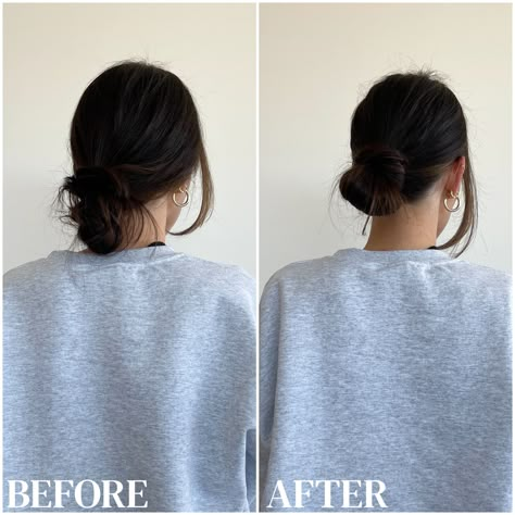 tiktok hair hack low bun hack chris appleton Chris Appleton Hairstyles, Low Bun Hack, Perfect Low Bun, How To Bun, Low Bun Tutorials, Easy Low Bun, Bun Hack, Chris Appleton, Tiktok Hair