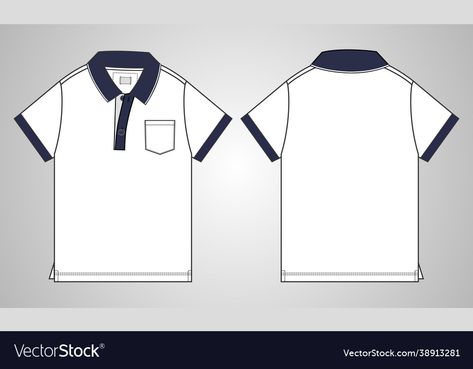 Polo Drawing, Shirt Technical Drawing, Technical Fashion Drawing, Flat Sketch Template, Technical Sketch, Sketch Template, College Shirt, Gossip Girl Outfits, Children Sketch