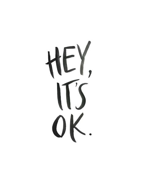 hey, it's okay - watercolor print by Margot Lied Loud Thoughts, The Comeback, Never Mind, It's Okay, Doesn't Matter, Watercolor Print, Matter, Design, Logos