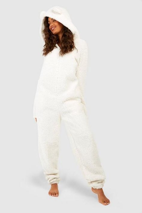 Onesies | Onesies For Women | boohoo UK Onesies For Women, Black Onesie, Sassy Women, Matching Pjs, Fluffy Socks, Women's Robe, Soft Leggings, Casual Jumpsuit, Girl Clothing