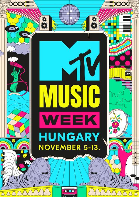 MTV Music Week 2021 on Behance New Year Music, Festival Logo, Mtv Music, Music Week, Music Flyer, Music Festival Poster, Motion Graphics Inspiration, Event Logo, Music Fest