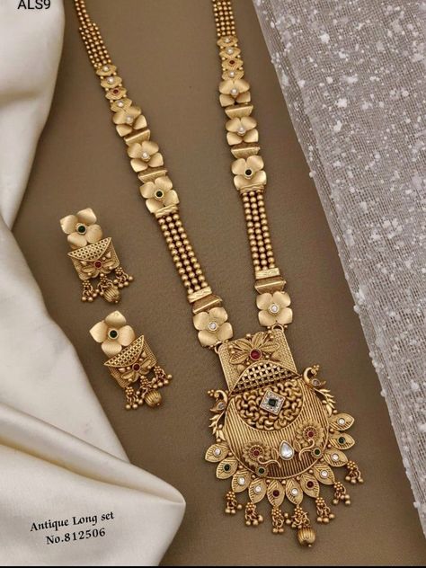 Jewellery , necklace, ring, Haram Necklace Set, Long Haram, Mangalsutra Design, Bridal Necklace Designs, Gold Bridal Necklace, Antique Necklaces Design, Copper Plating, Gold Jewellry, Lucky Jewelry