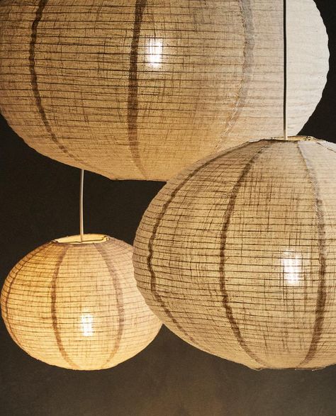 LINEN CEILING LAMP SHADE Hanging Ceiling Lights Bedroom, Zara Home Lamp, Zara Home Lamps, Linen Ceiling, Rice Paper Lampshade, Bedroom Lampshade Ceiling, Japandi Lamp, Bedroom 2025, Linen Pendant