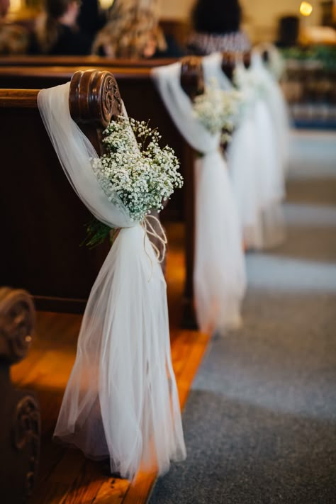 Church Aisle, Wedding Church Decor, Rustic Wedding Decorations, Boutique Photography, Floral Boutique, Pew Bows, Church Wedding Decorations, Wedding Chair Decorations, Aisle Flowers